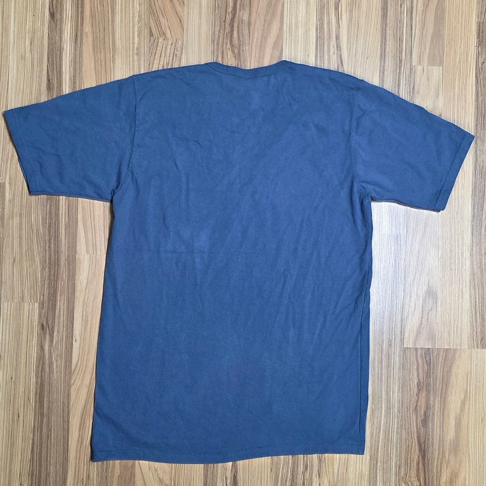 Vintage Champion Crewneck T Shirt Men's Size L Blue Short Sleeve‎ Logo - Picture 2 of 7